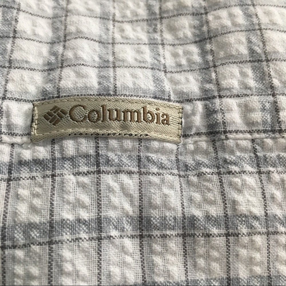 Woman's Columbia cotton sleeveless plaid shirt - Picture 5 of 6